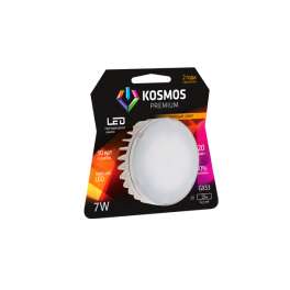 Лампа светодиодная KOSMOS premium 7Вт GX 53 230В 2700К Космос KLED7w230vGX5327K