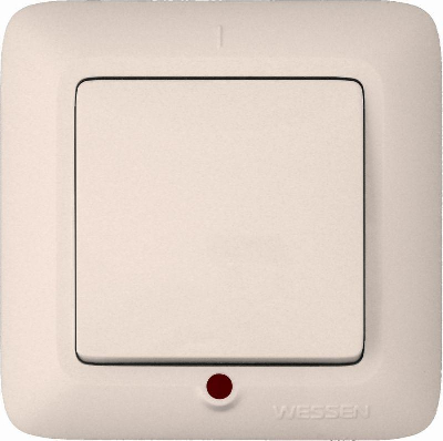 Выключатель 1-кл. СП Прима 6А IP20 с индикацией сл. кость (опт. упак.) SchE S16-053-S