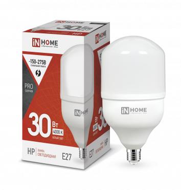 Лампа светодиодная LED-HP-PRO 30Вт 230В 4000К E27 2700лм IN HOME 4690612031071