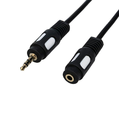 Шнур 3.5 Stereo Plug - 3.5 Stereo Jack 5м (GOLD) Rexant 17-4016