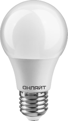 Лампа светодиодная 61 140 OLL-A60-10-230-6.5K-E27 грушевидная ОНЛАЙТ 61140