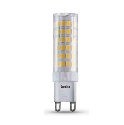 Лампа светодиодная LED6-G9/830/G9 6Вт капсульная 3000К теплый G9 530лм 220В Camelion 12246