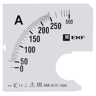 Шкала сменная для A721 250/5А-1.5 PROxima EKF s-a721-250