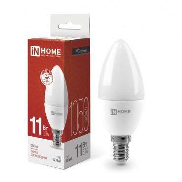 Лампа светодиодная LED-СВЕЧА-VC 11Вт 230В E14 4000К 820Лм IN HOME 4690612020471