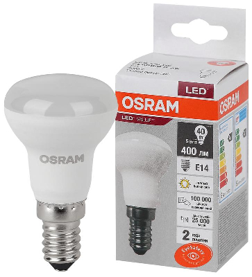 Лампа светодиодная LED Value LVR40 5SW/830 5Вт рефлектор матовая E14 230В 10х1 RU OSRAM 4058075582514