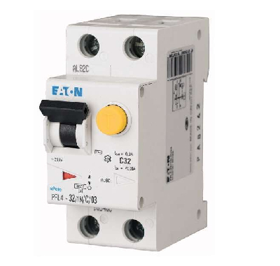 Выключатель автоматический дифференциального тока 2п (1P+N) C 40А 30мА тип AC 4.5кА PFL4-40/1N/C/003 2мод. EATON 293302